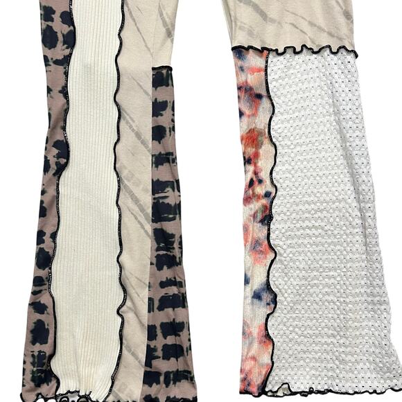 Jaded London Multicolor Patchwork Flare Pants - Picture 5 of 8